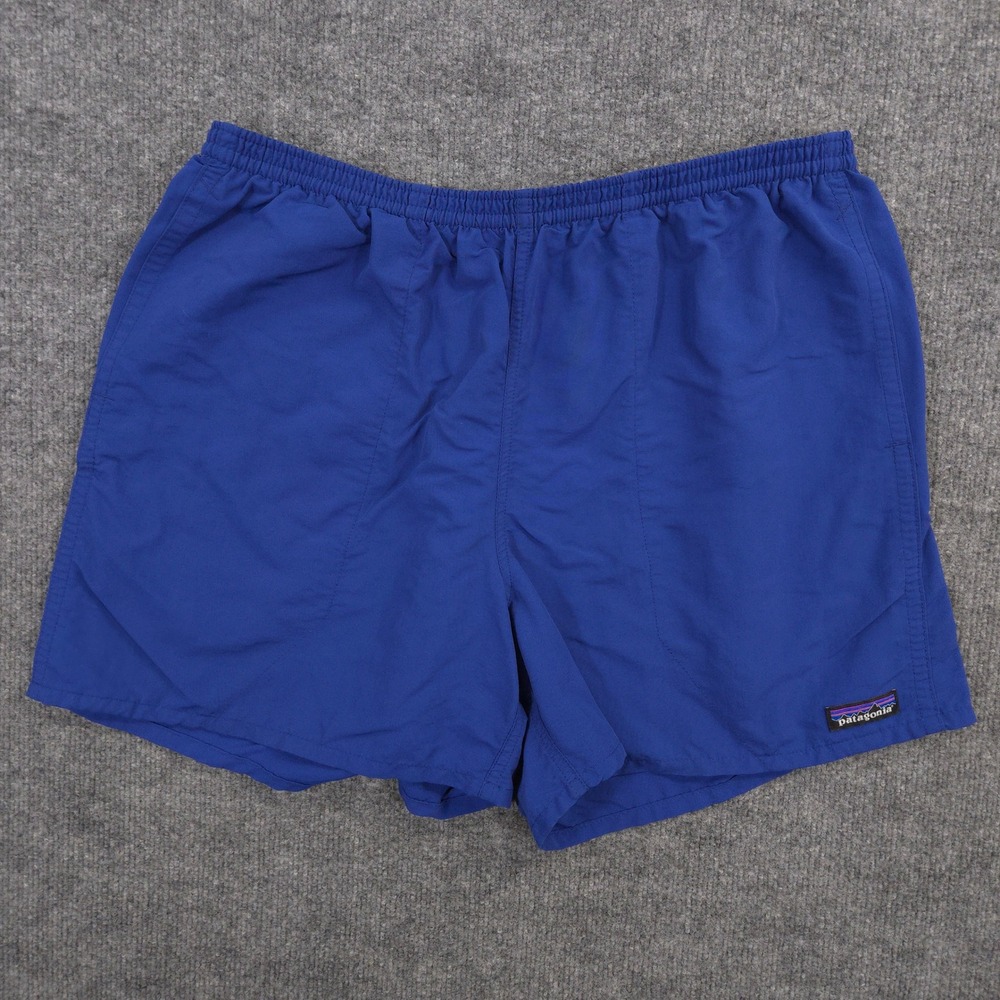 Patagonia Baggies Shorts Mens L Blue Hybrid Performance Outdoor Swim Trail Hike
